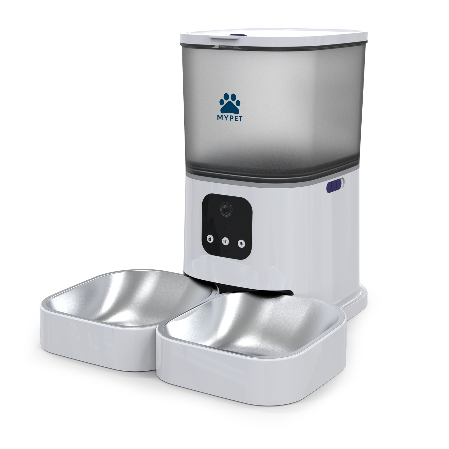 Automated Smart Pet Feeder with Camera Dual Bowl