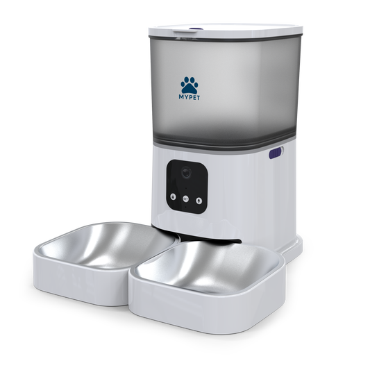 Automated Smart Pet Feeder with Camera Dual Bowl